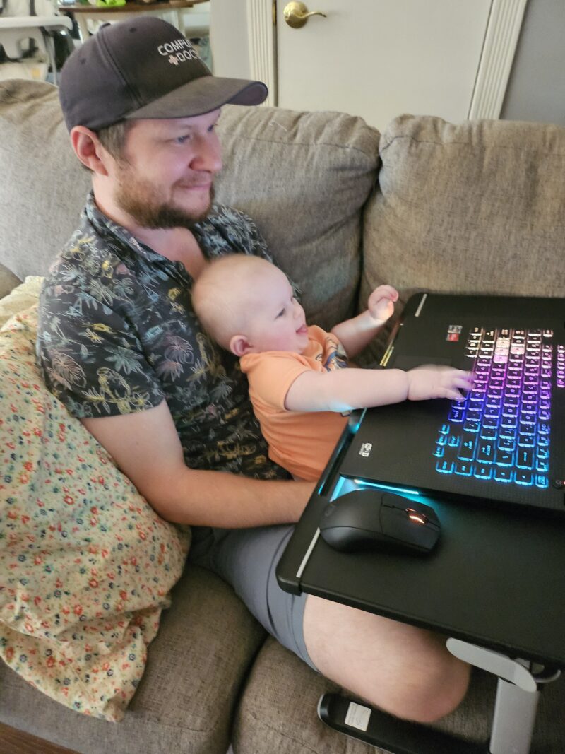 Jeremy and his son Bodhi